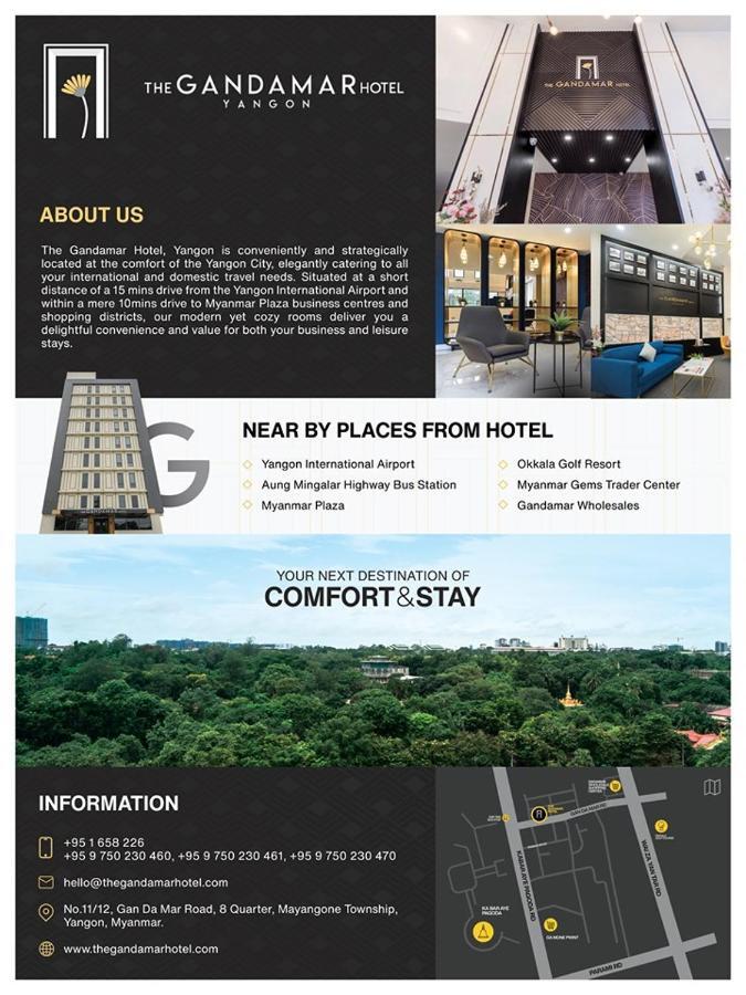 The Gandamar Hotel , Yangon Esterno foto